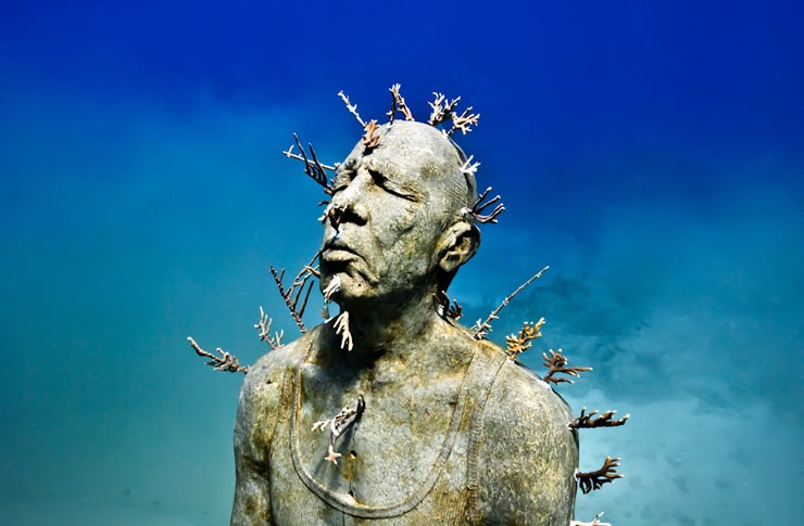 scuba diving underwater sculpture cancun