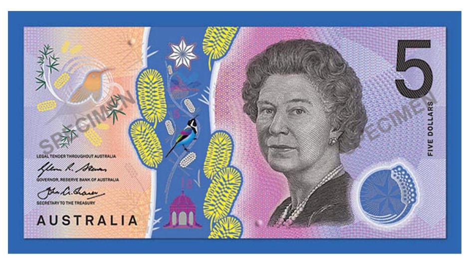 New Australian 5 dollar note 2016